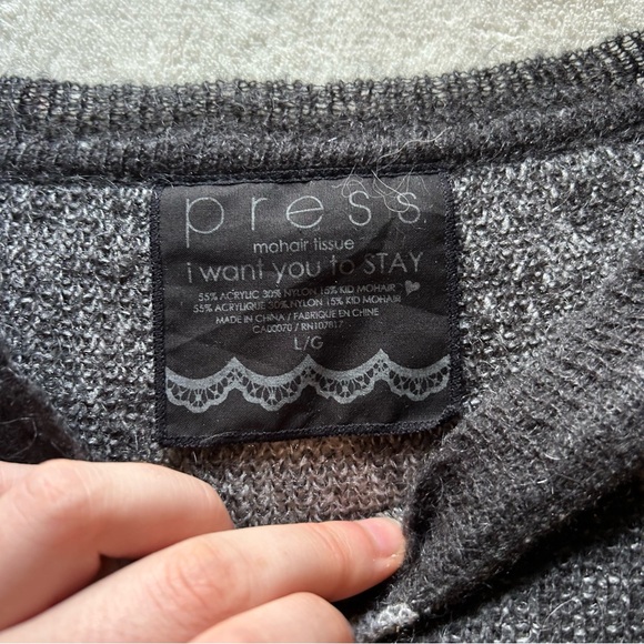 Press I want you to stay Mohair Sweater - Picture 3 of 5